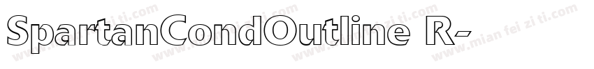 SpartanCondOutline R字体转换